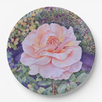 Assiettes En Carton Peace Rose