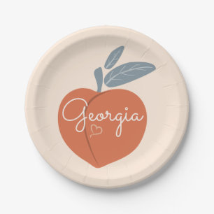 Assiettes En Carton Peach de Géorgie