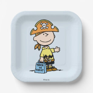 Assiettes En Carton Peanuts Charlie Brown Pirate Halloween