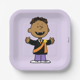 Assiettes En Carton Peanuts   Franklin Halloween Vampire