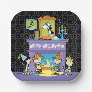 Assiettes En Carton Peanuts Salles Ensorcelées Halloween