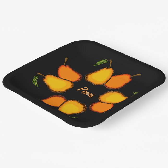 Assiettes En Carton Pear Pears Fruit Bold n Fruit (Angulaire)
