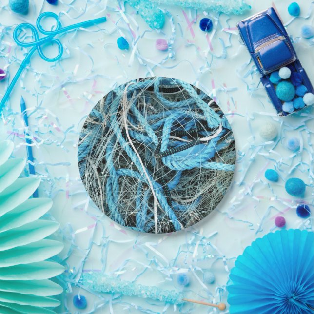 ASSIETTES EN CARTON PÊCHE (Fête)