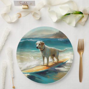 Assiettes En Carton Peinture Anatolie Shepherd Beach Surf