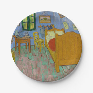 Assiettes En Carton Peinture de la chambre de Vincent Van Gogh