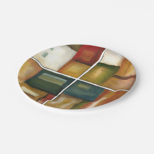 Assiettes En Carton Peinture lambrissée par quatre par Jennifer