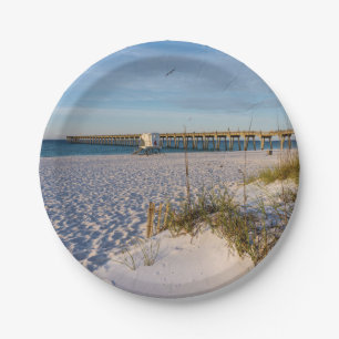 Assiettes En Carton Pensacola Dunes de sable Quai Plaques de papier du