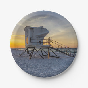 Assiettes En Carton Pensacola Lifeguard Station Plaques en papier Sunr