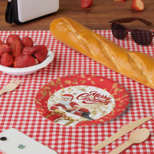 Assiettes En Carton Père Noël cool Vacances de Noël à Noël 🎅