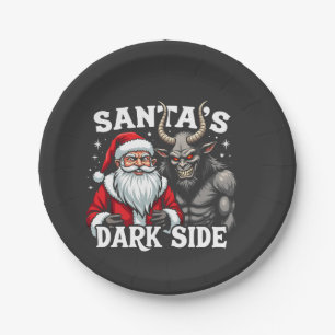 Assiettes En Carton Père Noël Dark Side Christmas Evil Krampus