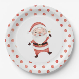Assiettes En Carton Père Noël de Noël Plaque en papier pour premier a