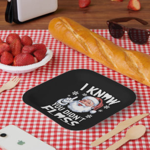 Assiettes En Carton Père Noël Je sais que vous n'avez pas passé le fil