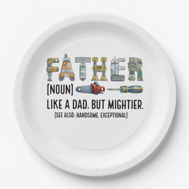 Assiettes En Carton Père Noun (Devant)