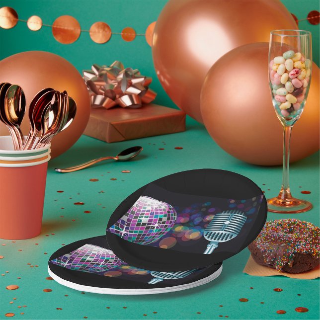 Assiettes En Carton Performance Disco (Créateur téléchargé)