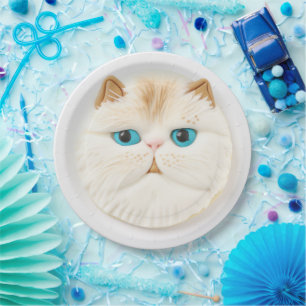 Assiettes En Carton Perse Cat 3D inspiré