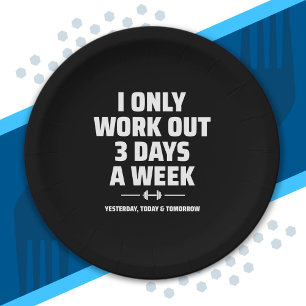 Assiettes En Carton Personal Trainer Funny Gym Exercice Fitness Mème