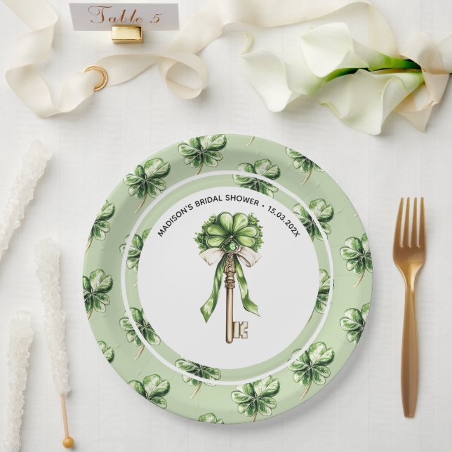 Assiettes En Carton Personalized St. Patrick’s Day Bridal Shower (Mariage)
