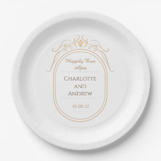 Assiettes En Carton Personnalisé Happy Jamais Après Mariage