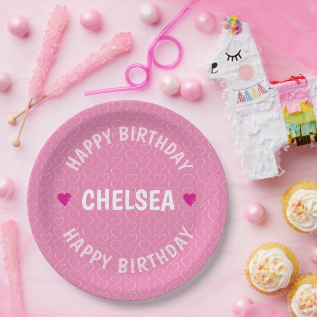 ASSIETTES EN CARTON PERSONNALISÉ JEUX ANNIVERSAIRE (Fête)