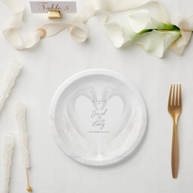 Assiettes En Carton Personnalisé mariage (Mariage)
