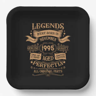 Assiettes En Carton Personnalisé Trente vintage 30e anniversaire