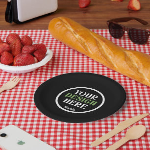 Assiettes En Carton personnalisé, unique, élégant et minimaliste