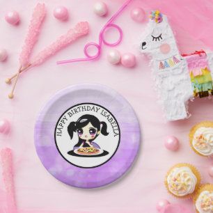 Assiettes En Carton Personnalisée Joyeuse fête d'anniversaire Anime Gi