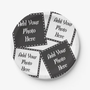 Assiettes En Carton Personnaliser 4 Photos Plaque Papier