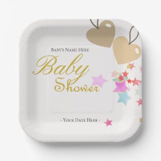 Assiettes En Carton Personnaliser le Baby shower migre