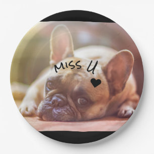 Assiettes En Carton Personnaliser mignonne Doggy