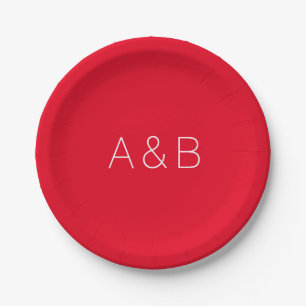 Assiettes En Carton Personnaliser, personnaliser l'initiale de l'alpha
