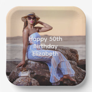 Assiettes En Carton Personnaliser Photo Anniversaire Son Sa