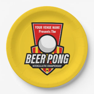 Assiettes En Carton Personnalisez Ce Logo De Bière Pong