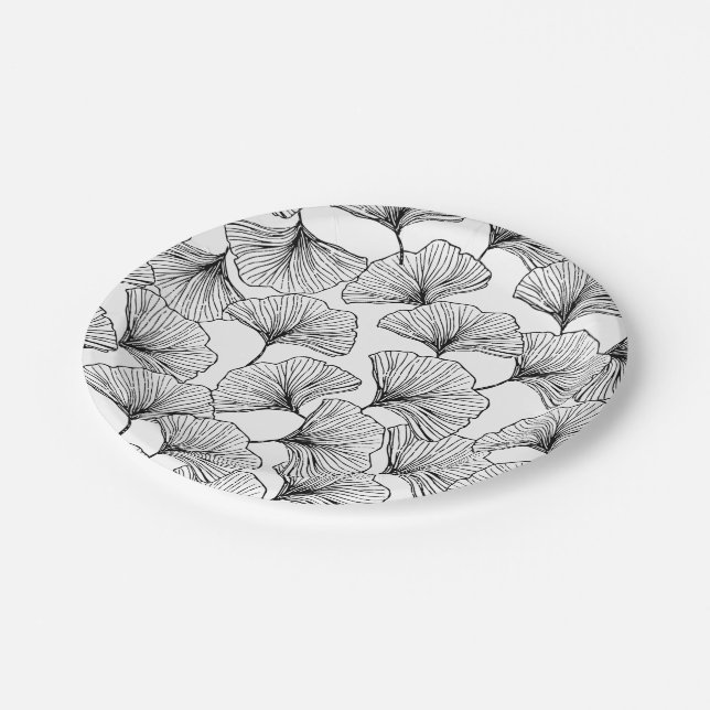 Assiettes En Carton pétales de rose (Angle)