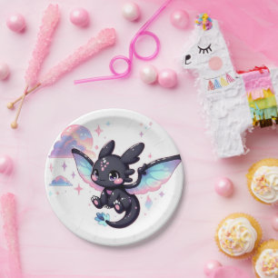 Assiettes En Carton Petit Baby shower de dragon doux