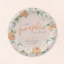Petit Citrouille Aquarelle d'automne Baby shower o