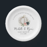 Assiettes En Carton Petit Citrouille En Route Baby shower<br><div class="desc">Aquarelle Un Petit Citrouille Est Sur Le Chemin De Plaque Papier Bébé. Le design présente une élégante disposition de texte de style moderne. Pour effectuer des modifications avancées,  sélectionnez l'option "Cliquez pour customiser plus loin" sous Personnaliser ce modèle.</div>