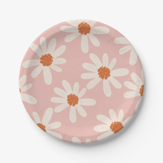 Assiettes En Carton Petit Daisy Thème Fille Anniversaire