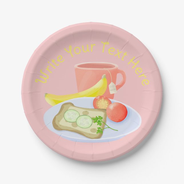 Assiettes En Carton Petit déjeuner (Devant)
