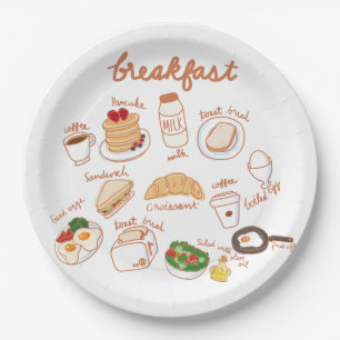 Assiettes En Carton Petit déjeuner