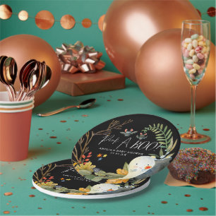 Assiettes En Carton Petit fantôme   Baby shower d'Halloween mignon