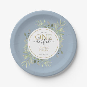 Assiettes En Carton Petit Monsieur ONEderful Premier Anniversaire Garç