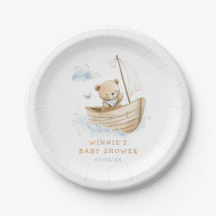 Assiettes En Carton Petit Ours Marin Bébé Shower