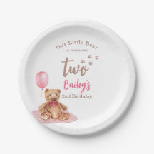 Petit Ours Rose Anniversaire Tout Âge