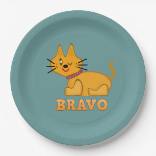 Assiettes En Carton Petit tigre mignon animal animal animal animal ani
