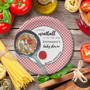Assiettes En Carton Petite Boulette Est En Route Fête Prénatale Italie