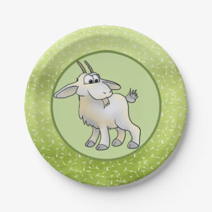 Assiettes En Carton petite chèvre pape