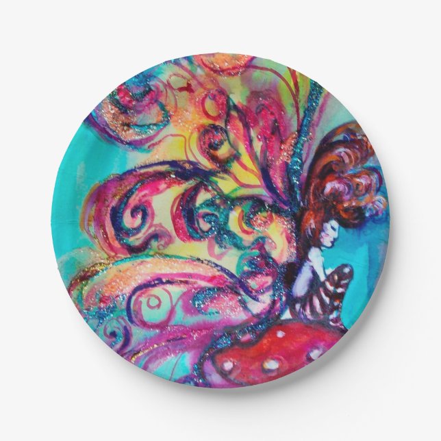 ASSIETTES EN CARTON PETITE ELLE DE CHAMPIGNONS (Devant)