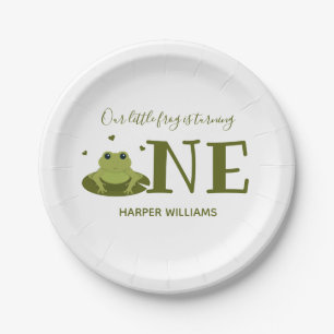 Assiettes En Carton Petite grenouille transformant un animal mignon pr