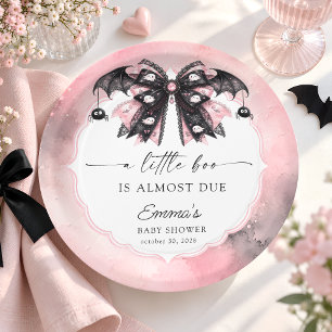 Assiettes En Carton Petite Halloween Fête Baby Shower Gothique